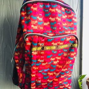 ProSports Scotty Dog Red Magenta Bag Backpack